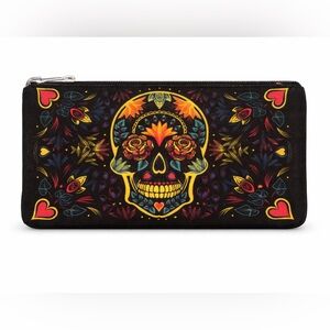 Loungefly Sugar Skull Cosmetic Pouch NWT Día de los Muertos